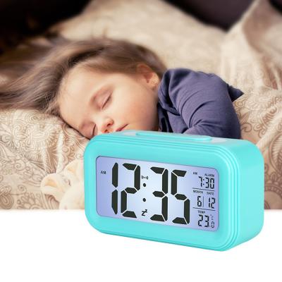 China Classes High Quality Digital Smart Watch Children LCD Display Clock Desk Clock Hot Sale Alarm Clock for sale