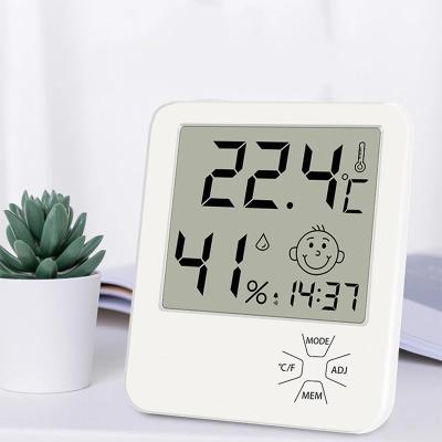 China 2021 New High Quality LCD Screen Eco-friendly OEM Large Thermometer And Hygrometer Indoor And Outdoor for sale