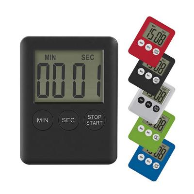 China Viable Promotion Plastic Mini Electronic Countdown Magnetic Digital Small Portable Kitchen Clock Timer for sale