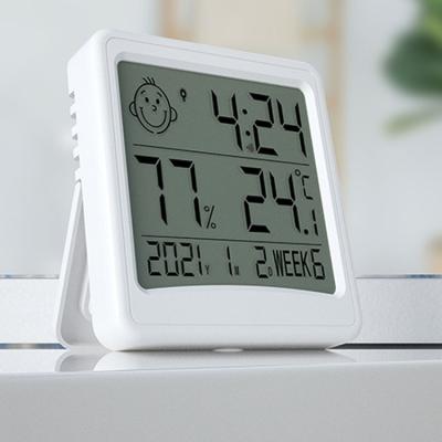 China Amazon Hot Selling Digital Thermometer Hygrometer Indoor Outdoor Hygrometer Digital Thermometer Home Office Decoration Clock Indoor Thermometer Digital Readout Pendulum for sale