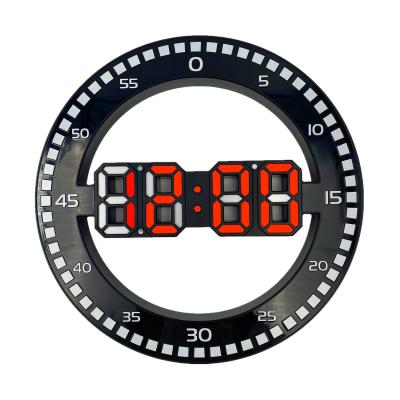 China Class of 2021 Modern Home Decoration Night Light DIY Digital 3D LED Alarm Wall Clock for Home Decor for sale