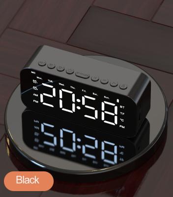 China Portable BT Speaker Calendars Speakers Calendars Screen LED Alarm Clock BT Wireless Speaker for sale