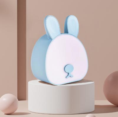 China Modern Cute Cartoon Rabbit Night Light USB Charging Contact Up Night Care Children LED Eye Night Lights For Baby for sale