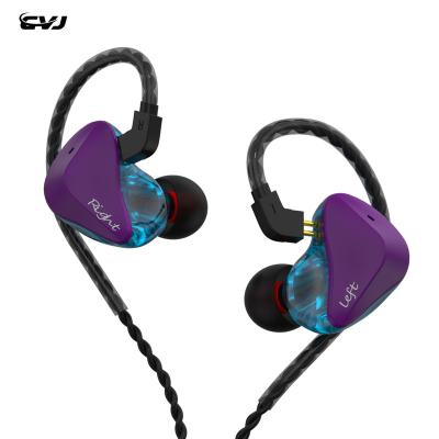 China Super Heavy High Fidelity Headphone Earbuds CVJ CSK 1DD+1BA Ear Hook Bass Economy Earphone For Sports DJ Disco for sale