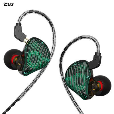 China Bass Earphones CVJ Stereo Hybrid Drivers Cable Earphone Ergonomic Detachable Headphone Earbuds for sale