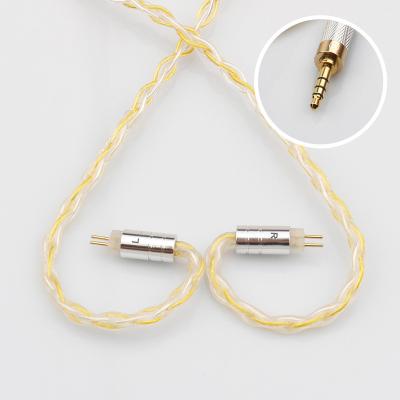 China Ear Hook Dedicated Upgraded Silver Plated Cable 2 Terminal 0.78mm For All Original Balanced Armature Drivers Headphone for sale