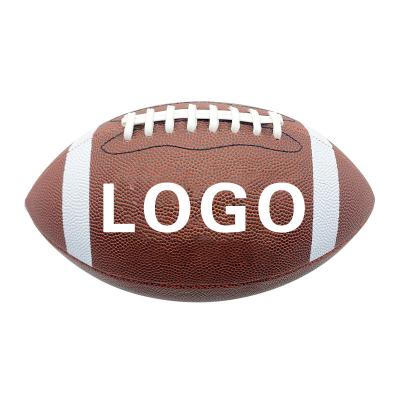 China Custom Made American Football Customized Composite Durable American Football Logo OEM PU Leather Sports Forming Official Size Hot Wholesale for sale