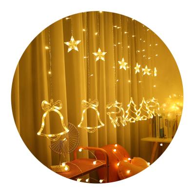 China Wholesale Fashionable Cute Twinkle Led Christmas Lights Decorations Supplies Ornaments Hanging Christmas Lights Outdoor Curtain for sale