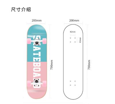 China Factory Adult Maple Longboard Wood Skateboard for sale