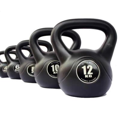 China Universal Rubber Coated Black Solid Fitness Cast Iron Kettlebell Equipment Professional Kettlebell for sale