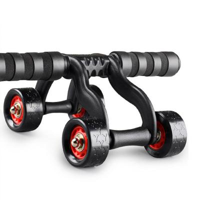 China Universal Sports Customized Quality Four Wheel Abdominal Perfect Gym Trainer Wheel Roller Abdominal Set for sale