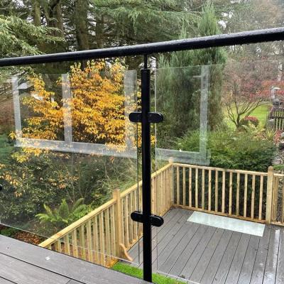 China Durable Outdoor Frameless Glass Balcony U Channel Railing System Stainless Balustrade for sale