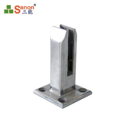 China Stainless Steel Stainless Steel Clamp Swimming Pool Gglass Glass Clamp For Glass for sale