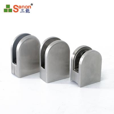 China Adjustable Stainless Steel Bracket Post Clip Swivel Wall Mounted Stainless Steel Glass Clamp for sale