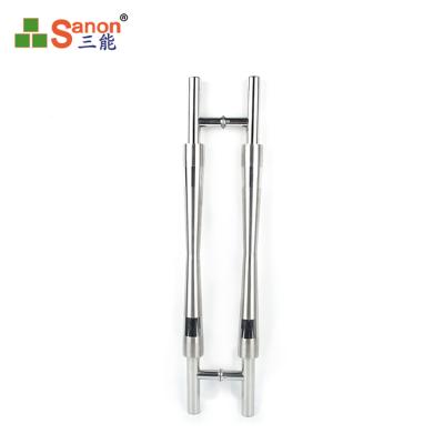 China Home Furniture New Product Promotion Home Decor Push Stainless Steel Glass Door Handle for sale