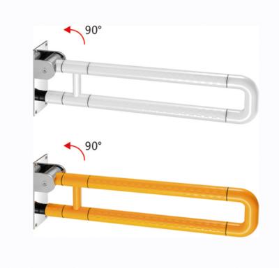 China 600mm Yellow Nylon Eco - Friendly Eco - Friendly Toilet Grab Rails Grab Bars For Bathroom for sale