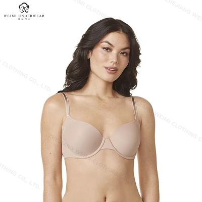 China Professional Design and Production QUICK DRY Side Effects No Side Effects Smoothing Underwire Lightly Lined T-Shirt Bra Cup Bras for sale