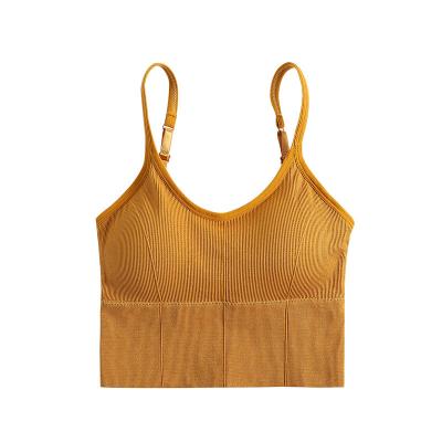 China QUICK DRY U Tube Back Top Chest Sports Seamless Bra Wrapped Lady High Quality Vest Seamless Bra Girl Chest for sale