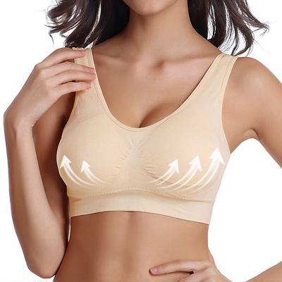 China QUICK DRY Lift Up Bra Seamless Bra For Women Wireless Boneless Bralette Invisible Breathable Bras With Pads Plus Size Top Underwear for sale