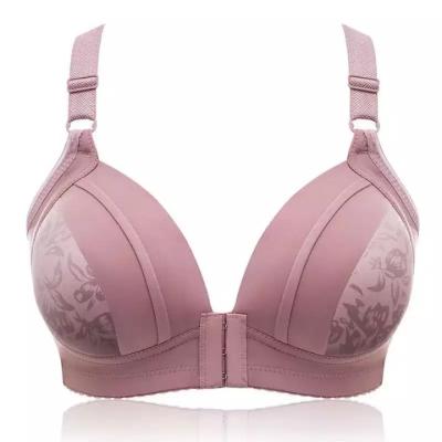 China Women's Thin Wireless Sexy QUICK DRY Front Closure Women's Sexy Push Up Bra Gathering Bralette Underwear Underwear Plus Size for sale