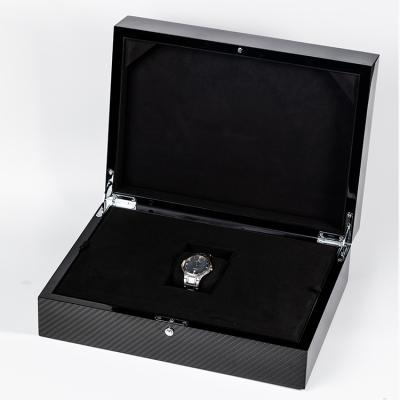 China Factory Customized Watch Package Watch Display Box With Stainless Steel Hinge for sale