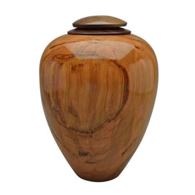 China Custom Made American Style Factory Solid Wood High End Vase Urns Antique Funeral Urn For Human Ashes for sale