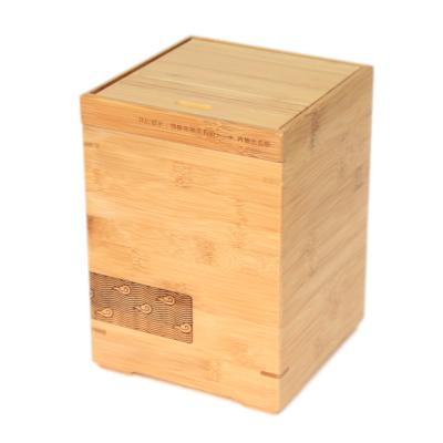 China Stored Custom Antique Bamboo Wooden Pet Casket Urn Keepsake Box for sale