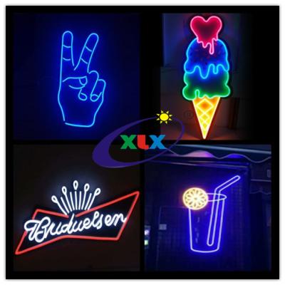 China Lighting And Decoration Advertising Sign 12V SMD 2835 Single Color Silicone 5mm 5mm Led Flex Neon Lamp for sale