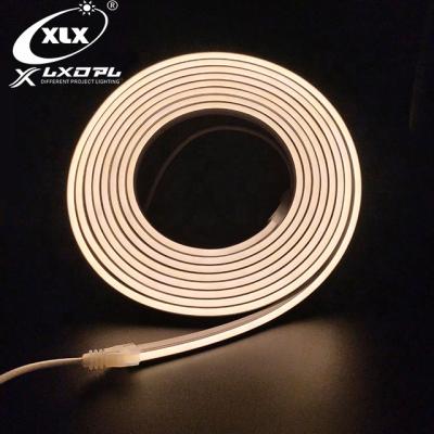 China DC12v/24v IP65 6x12mm indoor decorative silicone flat surface wall decor/signage floor neon cable led neon rope light for sale