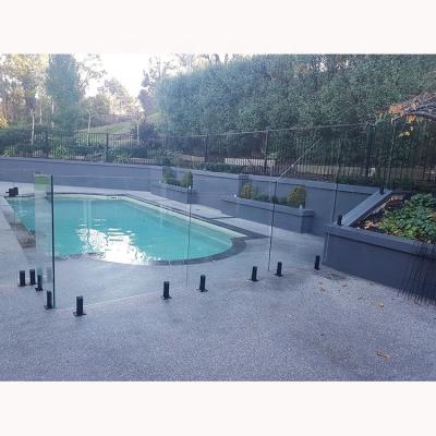 China Frameless Glass Spigot Contemporary Duplex 2205 Balustrade Railing Pool Barrier Stainless Steel Spigot for sale