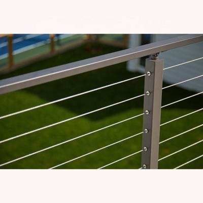 China Durable Eco - Friendly Mesense Balcony Fencing Outdoor Stainless Steel Cable Railing Balcony for sale