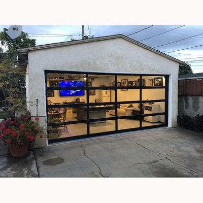 China Modern european garage doors folding automatic doors garage electric industrial insulated glass door for sale