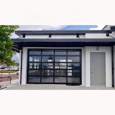 China Clear 8x7 Modern Glass Garage Door Residential Garage Doors - Overhead Door for sale