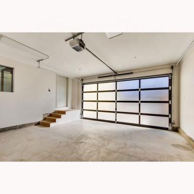 China Modern Overhead Automatic Garage Door Full View Garage Doors for sale