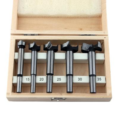 China Wood Drilling Lowest Price Woodworking Forstner Bits Set With Wooden Box for sale