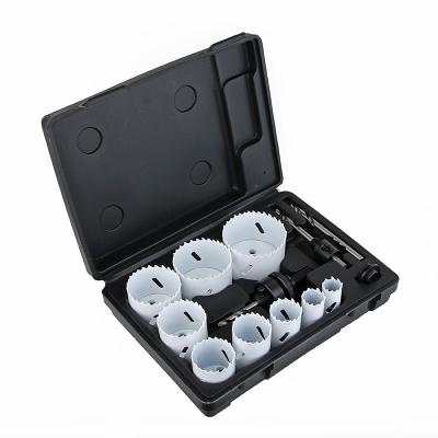 China Cast Iron Material 12Pcs High Speed ​​Steel Bimetallic Hole Saw Set for sale