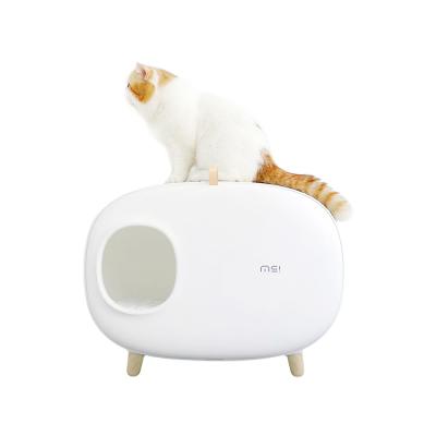 China Factory Direct Stored Large Pooping Enclosed Boxes Outside Standby Cat Litter Box for sale