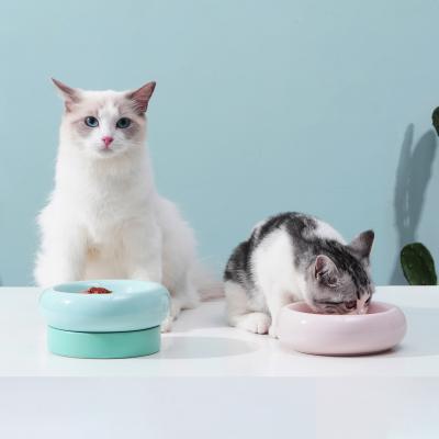 China Low Moq Non-automatic Wholesale Water Wheels Feeders Pet Feeder 2 In 1 Make Sure Yummy Cat Bowl for sale