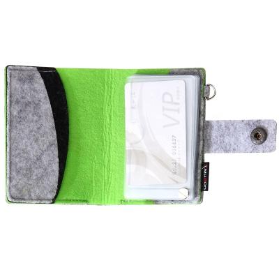 China Fashion Eco-Friendly Felt Logo Creidt Card Holder Custom Card Holder for sale