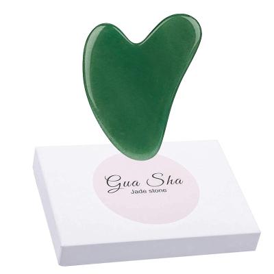 China 2021 New Natural Body Scraper Jade Rose Quartz Stone Gua Sha Facial Board for sale