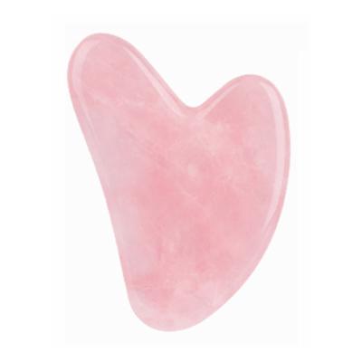 China Wholesale Dropshipping Face Body Rose Quartz Bian Stone Jade Gua Sha Tool for sale