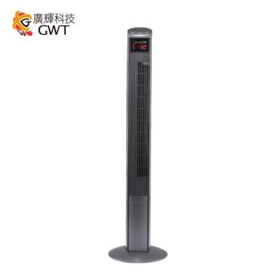 China Hotel Tall 46 Inch 12 Hours Tower Fan LED Cooling Timer Screen Fan Remote Control CE for sale