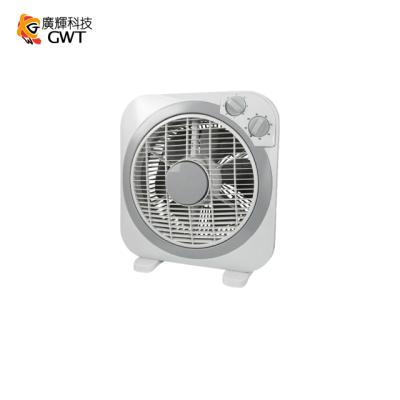 China 12 Inch Plastic Air Cooling Box Fan 3 Speeds 2 Hour Timer Gray / Home Ventilador White CE for sale