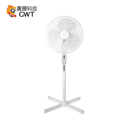 China 16 Inch Air Cooling Pedestal Plastic Oscillating Fan Ventilador White Base CE / Stand Fan for sale