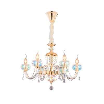 China Factory Sale Contemporary Inexpensive Living Room Led Modern Crystal Chandelier Empire Light Chandelier for sale