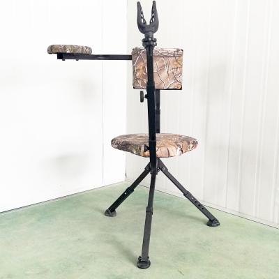 China Convenient to carry swivel chair with adjustable gun rest for sale