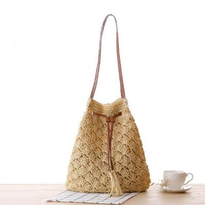 China Wholesale Fashion Online Bag Store Tassel Beach Bag Straw Bag Beach for sale