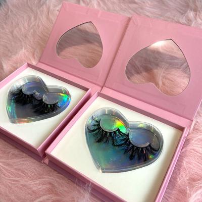 China Natural long lash package box custom private label luxury faux luxury mink lashes 25mm siberian mink 3d eyelashes seller for sale