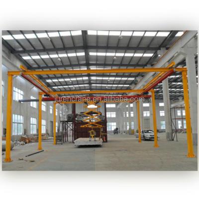 China Flexible Bridge Crane 500kg 1000kg KBK Rail Bridge Crane for sale