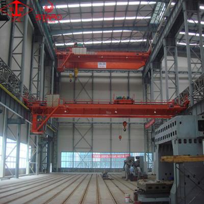 China Double Gantry Crane Hook Stone Block Lifting Overhead Crane 25 Ton for sale